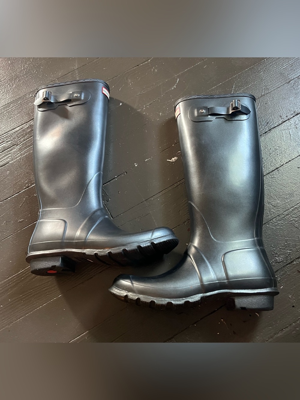 Hunter Black Tall  Rain Boots